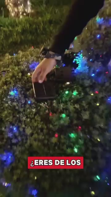 Luces navidad panel solar 300 led